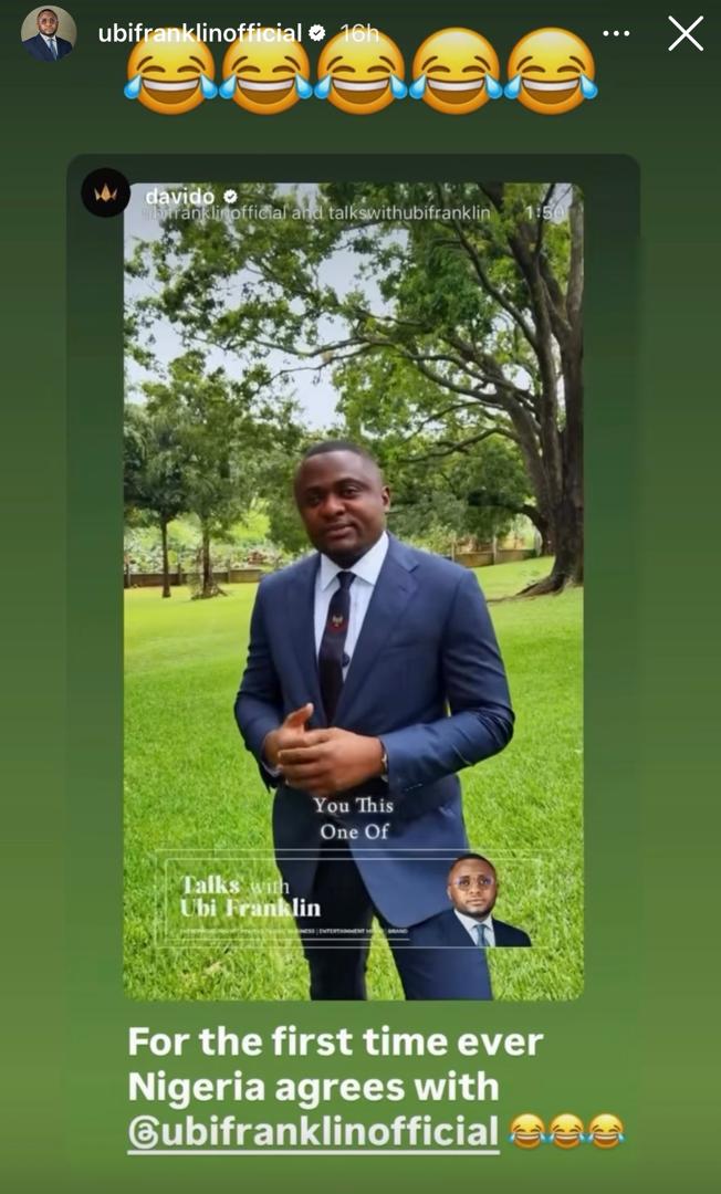 Davido taunts Ubi Franklin following his recent advice to young men not to have children with multiple women
